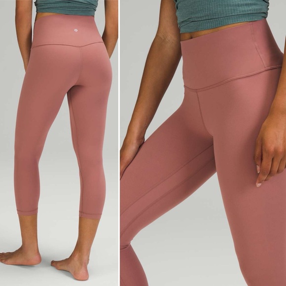 Lululemon Align HR Crop 21” Leggings High Waist Spiced Chai Size 14 NWT - Picture 1 of 8